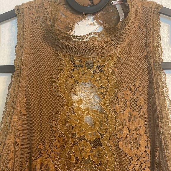 Free People Verushka Lace Mini Dress 4 - Picture 6 of 9